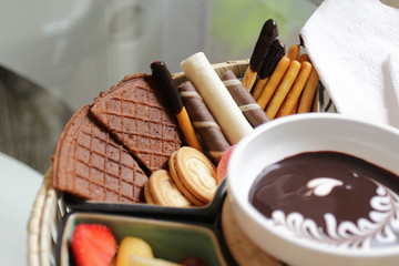 set of different dessert photos arranged together into a collage