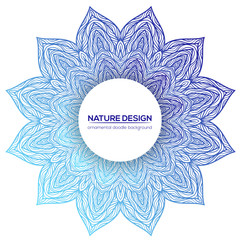 Tribal mandala design set. Vintage decorative elements.