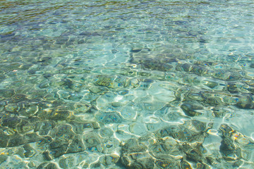 Crystal clear water of the tropical sea