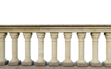 Naklejka premium stone railings, isolated