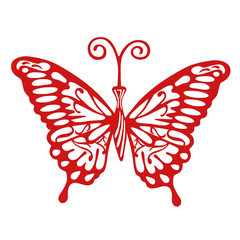 Colored butterfly logo