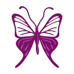 Colored butterfly logo