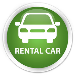 Rental car soft green glossy round button