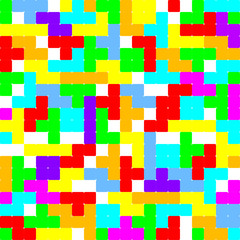 Color mosaic seamless pattern