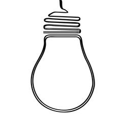 Isolated conceptual lightbulb