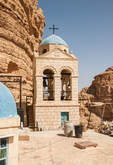inside the St George Orthodox Monastery, located in Wadi Qelt, I