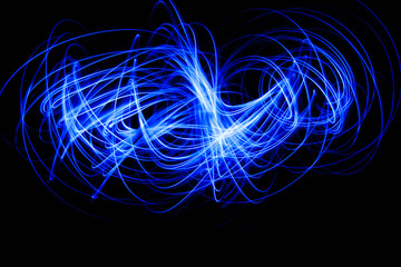 Blurred Light painting, Abstract of lighting equipment.