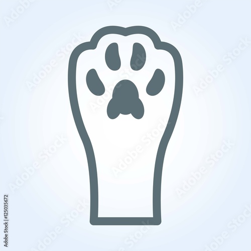 "cat paw icon" Stock photo and royalty-free images on Fotolia.com - Pic 125035672