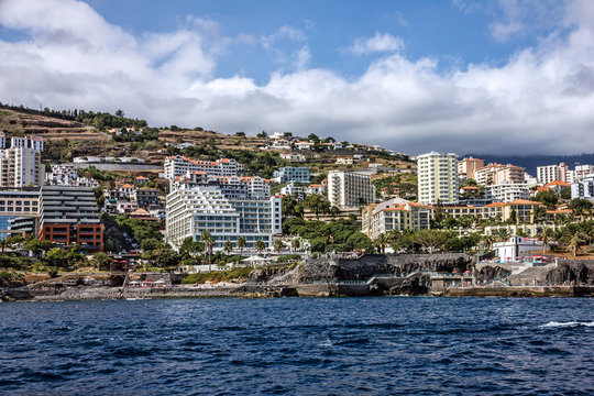 seafront in Funchal, Madeira island, Portugal