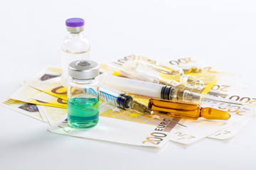 Variety of medicines and drugs