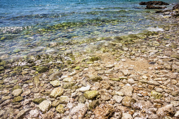 Adriatic sea water beach, Croatia