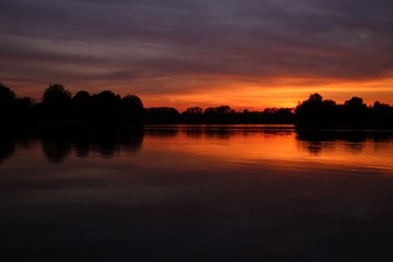 Lake in the evening