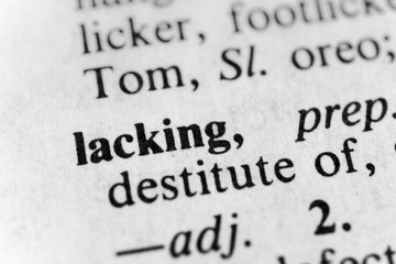 Obraz premium Lacking