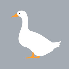 duck vector illustration style Flat