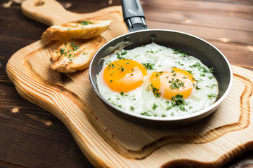 fried egg and toast