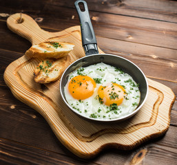 fried egg and toast