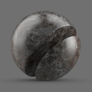 Dark gray new emperador marble