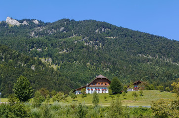 Fototapeta na wymiar view of mountain in st. Wolfgang, Austria