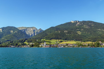 Fototapeta na wymiar view of St. Wolfgang, Austria