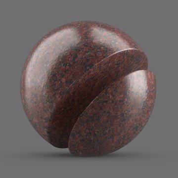 Red rough speckled marble