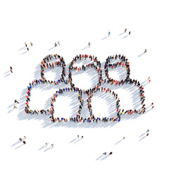 shape group people 3d