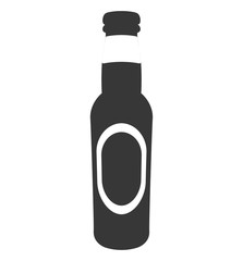 fresh beer bottle isolated icon vector illustration design