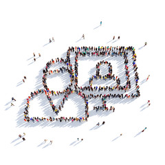 man report message people 3d