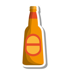 fresh beer bottle isolated icon vector illustration design