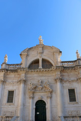 Obraz premium Church of Saint Blaise - landmark in Dubrovnik, Croatia. Dubrovnik is popular touristic destination and UNESCO World Heritage Site. 