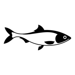 Fish icon. Simple illustration of fish vector icon for web