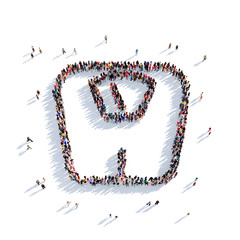 scales diet people 3d