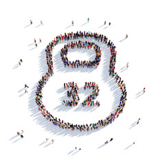 kettlebell sport people 3d