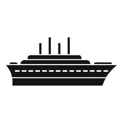 Obraz premium Ship icon. Simple illustration of ship vector icon for web