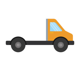 truck vehicle delivery isolated icon vector illustration design