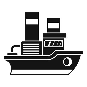 Small ship icon. Simple illustration of small ship vector icon for web