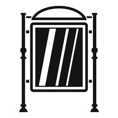 Advertising sign icon. Simple illustration of advertising sign vector icon for web