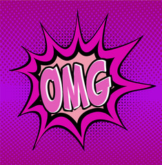 поп арт стикер штамп плакат 