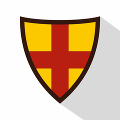 Shield for protection icon. Flat illustration of shield for protection vector icon for web