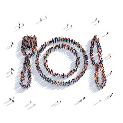 table set restaurant people 3d