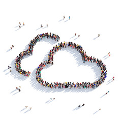 cloud weather people 3d