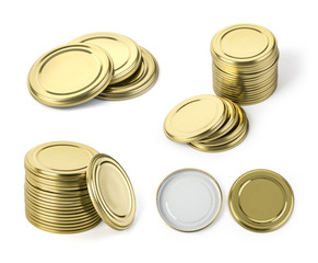 metal cover for closing of glass jars