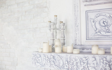 candles in the decor