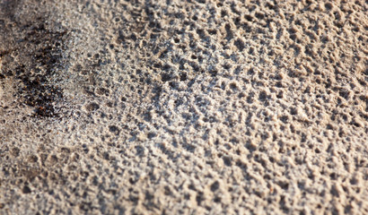 Sand surface after the rain