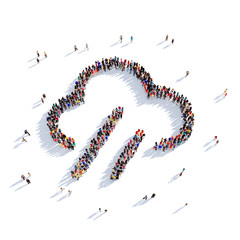 cloud weather people 3d