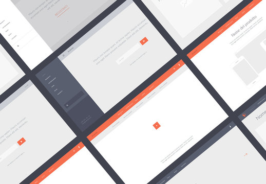 Kit wireframe blocchi semplice