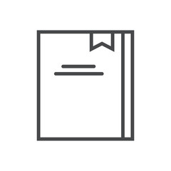 Vector modern thin line icon on white