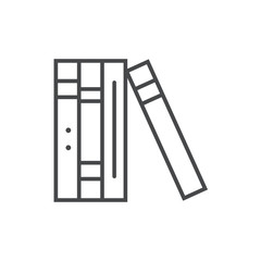 Vector modern thin line icon on white