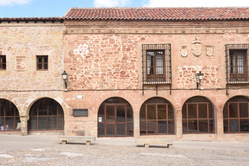 Jail square  (Plaza de la Carcel) in Siguenza, Guadalajara province, Castilla y Leon, Spain