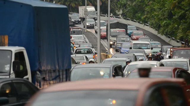 Time Lapse of Traffic in Kuala Lumpur Malaysia