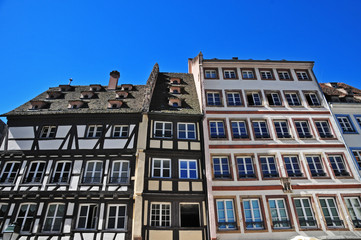 Strasburgo - Strasbourg, antiche case - Alsazia - Francia